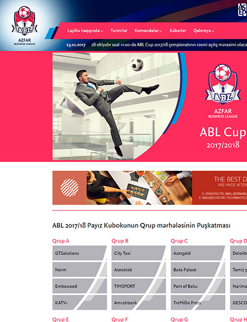 ABL | Вебсайт чемпионата AZFAR Business League (ABL)
