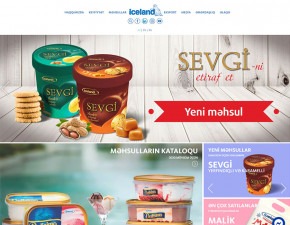 Iceland.az | Вебсайт марки мороженого «Iceland»