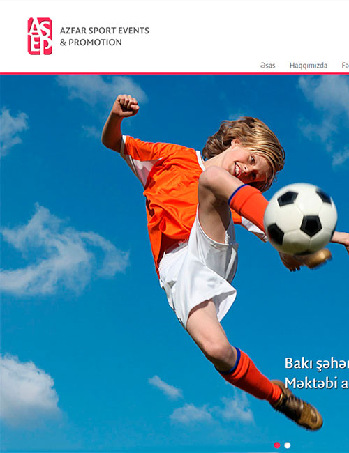 ASEP | Вебсайт Компании «AZFAR SPORT EVENTS & PROMOTION» (ASEP)